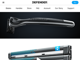 'defenderrazor.com' screenshot