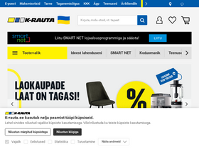 'k-rauta.ee' screenshot
