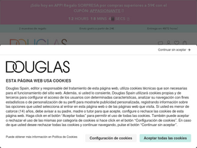 'douglas.es' screenshot