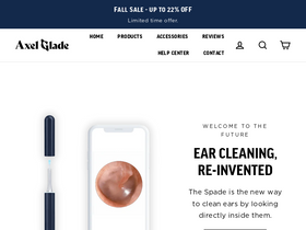 Axel Glade homepage screenshot