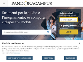 'pandoracampus.it' screenshot
