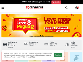 'drogalider.com.br' screenshot