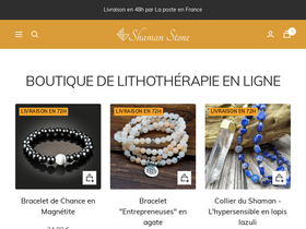 Shaman Stone homepage screenshot