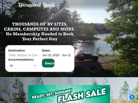 'members.thousandtrails.com' screenshot