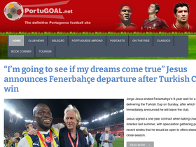 'portugoal.net' screenshot