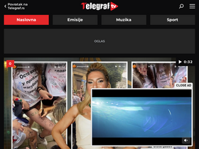 'telegraf.tv' screenshot