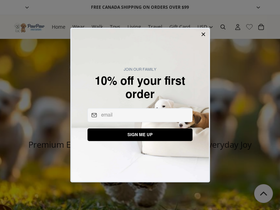 pawpawpetshop.com homepage screenshot