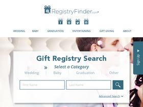 'registryfinder.com' screenshot