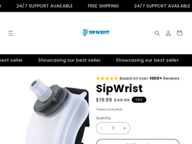 SipWrist website screenshot