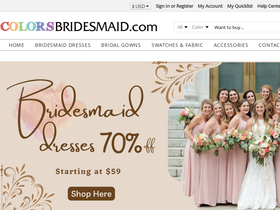 'colorsbridesmaid.com' screenshot