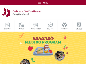 'cherrycreekschools.org' screenshot