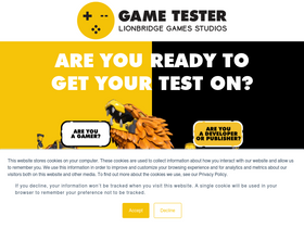 'gametester.gg' screenshot