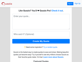 'quozio.com' screenshot