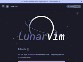 'lunarvim.org' screenshot