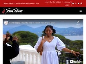 'thetraveldivas.com' screenshot