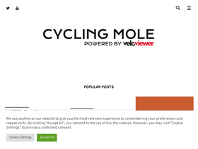 'cyclingmole.com' screenshot