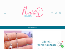 Nicolettad homepage screenshot