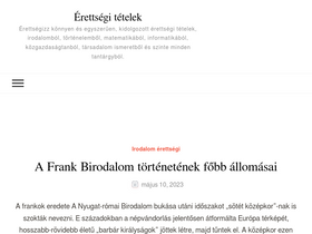 'erettsegitetelek.com' screenshot