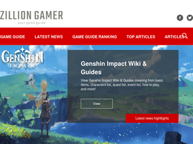 'zilliongamer.com' screenshot