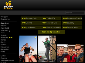 'partyflock.nl' screenshot