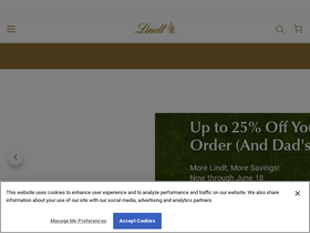 'lindt.com' screenshot