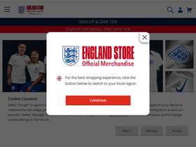 'englandstore.com' screenshot
