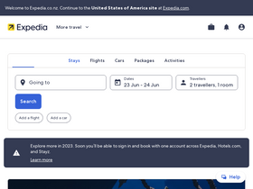 'expedia.co.nz' screenshot