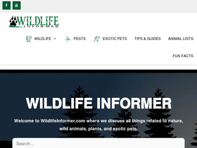 'wildlifeinformer.com' screenshot