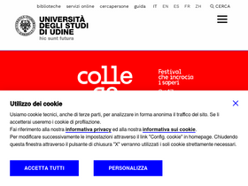 'uniud.it' screenshot