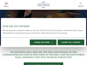 'cwgc.org' screenshot