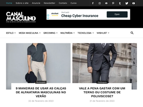 'canalmasculino.com.br' screenshot