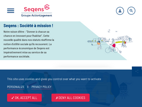 'seqens.fr' screenshot