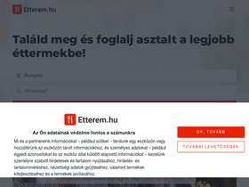 'etterem.hu' screenshot