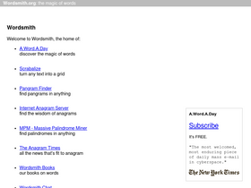 'wordsmith.org' screenshot