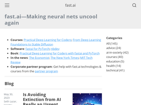 'fast.ai' screenshot