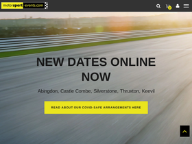 motorsport-events.co.uk homepage screenshot