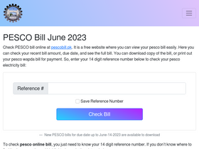 'pescobill.pk' screenshot