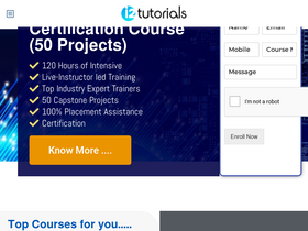'i2tutorials.com' screenshot