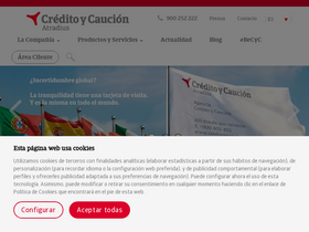 'creditoycaucion.es' screenshot
