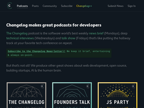 'changelog.com' screenshot