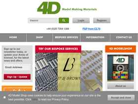 'modelshop.co.uk' screenshot