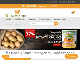'thereadystore.com' screenshot