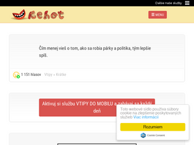 'rehot.sk' screenshot