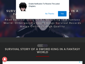 'survivaloftheswordking.com' screenshot