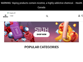 'vapeloft.com' screenshot