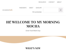 'mymorningmocha.com' screenshot