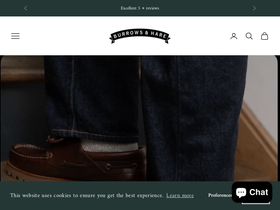 burrowsandhare.com homepage screenshot