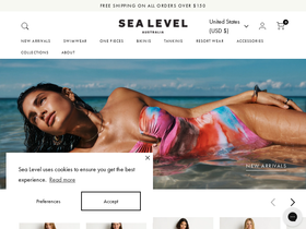 Sea Level US homepage screenshot