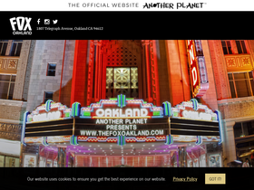'thefoxoakland.com' screenshot