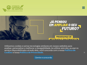 'unisantos.br' screenshot